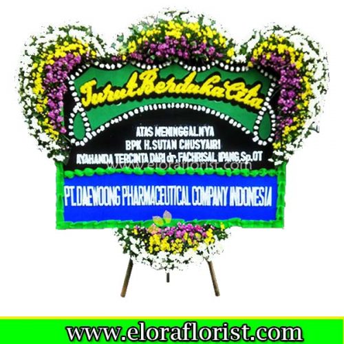 Jual Karangan Bunga Papan Duka Cita EJKTD-034