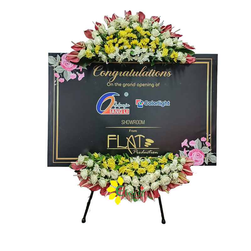 PPLC-002-hitam PPLC - 002 Papan Printing Congratulation Bunga Segar - Gambar 3